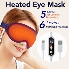 Electric Eye Mask Massager Heated Therapy for Relieve Eye Fatigue Dry Eyes Styes