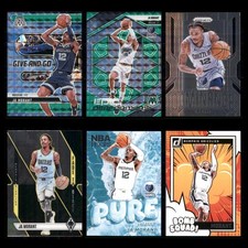 Ja Morant Lot 6 Basketball Cards 2024 Panini Mosaic Give and Go Green Prizm Set