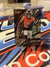 Nik Bonitto 2025 Select Football - Zebra Prizm Club Level #212 Denver Broncos