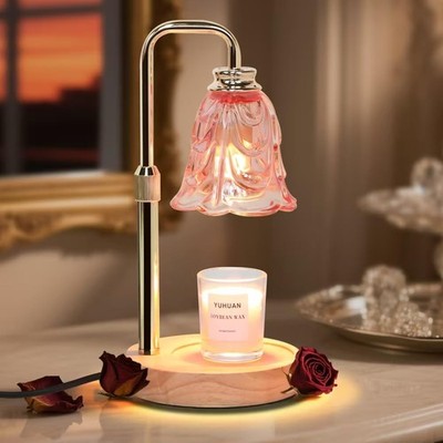 Candle Warmer Lamp with Timer Electric Adjustable Height Candle Warmer Dimmab...