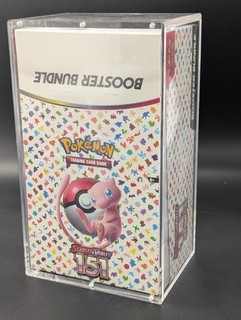 Pokemon 151 SV3.5 Booster Bundle Display Factory Sealed Case W/Acrylic Case
