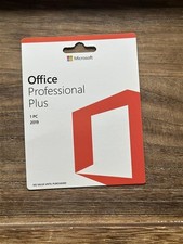 Microsoft Office Professional Plus 2019 Full Version License Sealed Retail Card