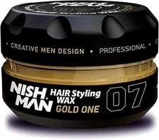 nishman Hair Styling Series (07 Gold One AQUA WAX, 150ml Free Shipping Worldwide