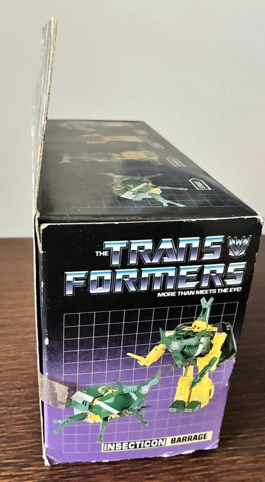 Transformers G1 Barrage Deluxe Insecticon Decepticon 1985 RARE ORIGINAL BOX NIB - Image 3 of 4