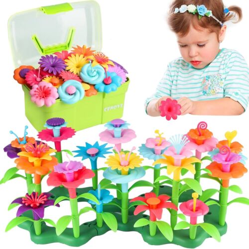 New CENOVE Flower Garden BUILDING TOY In TUB Girls STEM Educational Kit Ages 3+ - Picture 1 of 6