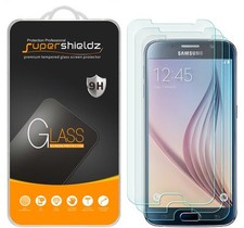 3X Supershieldz for Samsung Galaxy S6 Tempered Glass Screen Protector Saver