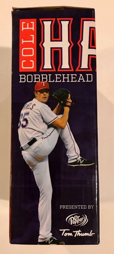 COLE HAMELS RANGERS PHILLIES BRAVES BASEBALL AUTOGRAPHED SIGNED BOBBLEHEAD COA - Picture 7 of 9