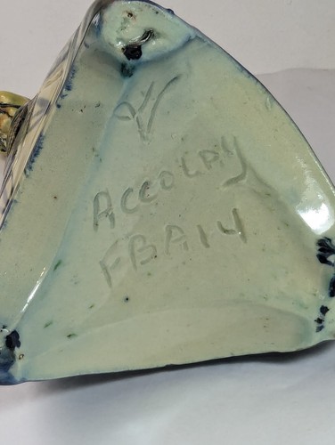ACCOLAY France 1960s Pottery Figural Anthropomorphic Man Figure Sculpture Vase - Picture 11 of 11