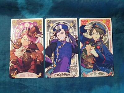 Ensemble Stars - x3 Arcana Sammelkarten - Hasumi - Nagumo - Itsuki