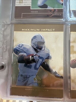 1998 Barry Sanders SP Authentic Maximum Impact #SE20 (NM/MINT+)