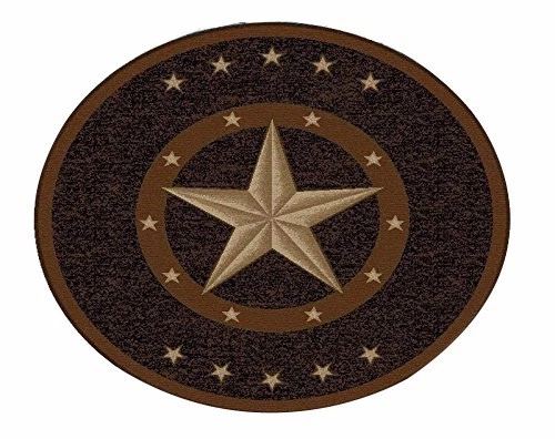 Texas Western Star Rústico Vaquero Decoración Marrón Negro - 800 Foto 3 de 3