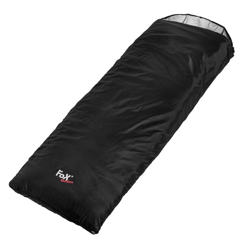 Fox Outdoor Sleeping Bag Extralight +10°C Bushcraft Camping Survival Black - Picture 2 of 4