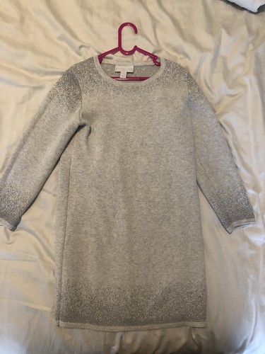 Grey Silver Sparkle Jumper Dress 