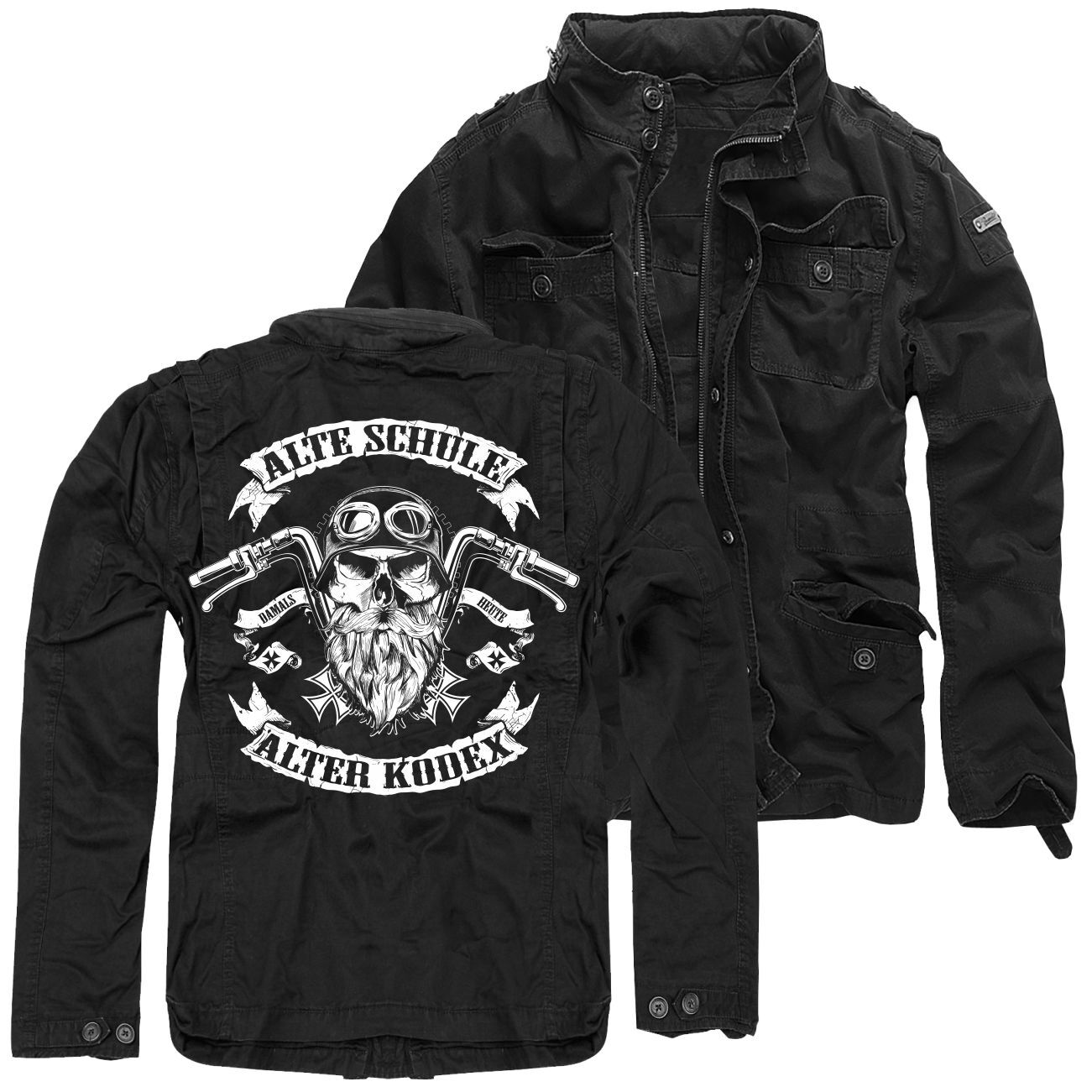 Mens Army Vintage Jacket Biker Old School Old Code Men Summer Autumn