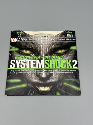 VTG PC Gamer Magazine CD ROM Demo Disc System Shock 2 1999 5.1 Playable Level 1 - Picture 3 of 3