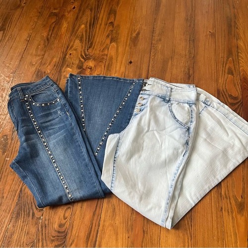 Nordstrom Truce Lot of Two Bundle Girl size 14 Flare Denim Lightweight Jeans - Picture 12 of 16