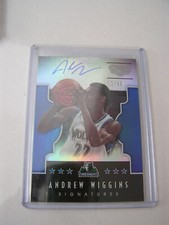 2015-16 Panini Gala Signatures Andrew Wiggins S-AWG #/40 Warriors Timberwolves 