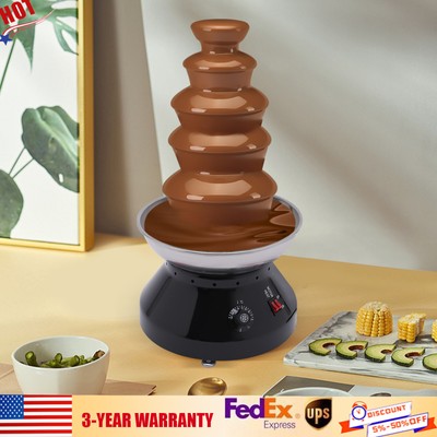 5 Tiers Commercial Stainless Steel Chocolate Fountain Chocolate Fondue Fountain