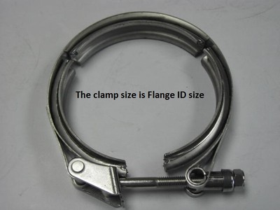 New 2'' Inch Stainless Steel #304 V-Band V band Vband QUICK RELEASE Clamp   