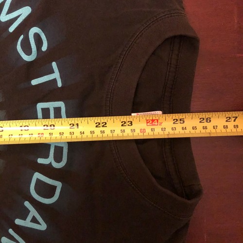 T-shirt Amsterdam XXX anni 90 uomo M vintage funtex 100% cotone retrò 2 lati TEE - Foto 7 di 7