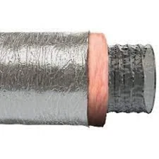 MEA Air Duct, Polyester Core, Metalized Outer Jacket, 8-In. x 25-Ft.