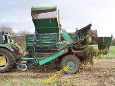 Photo 6x4 Loading Fodder Beet Culross An Armer Salmon harvester tipping f c2007