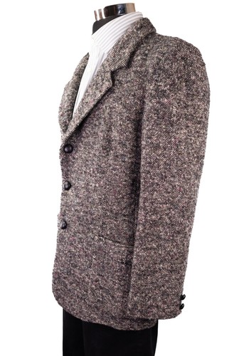 VTG JOS A BANK CLOTHIERS SZ 40S WOOL NYLON HARRIS TWEED 2 BUTTON MADE IN USA - Picture 3 of 14