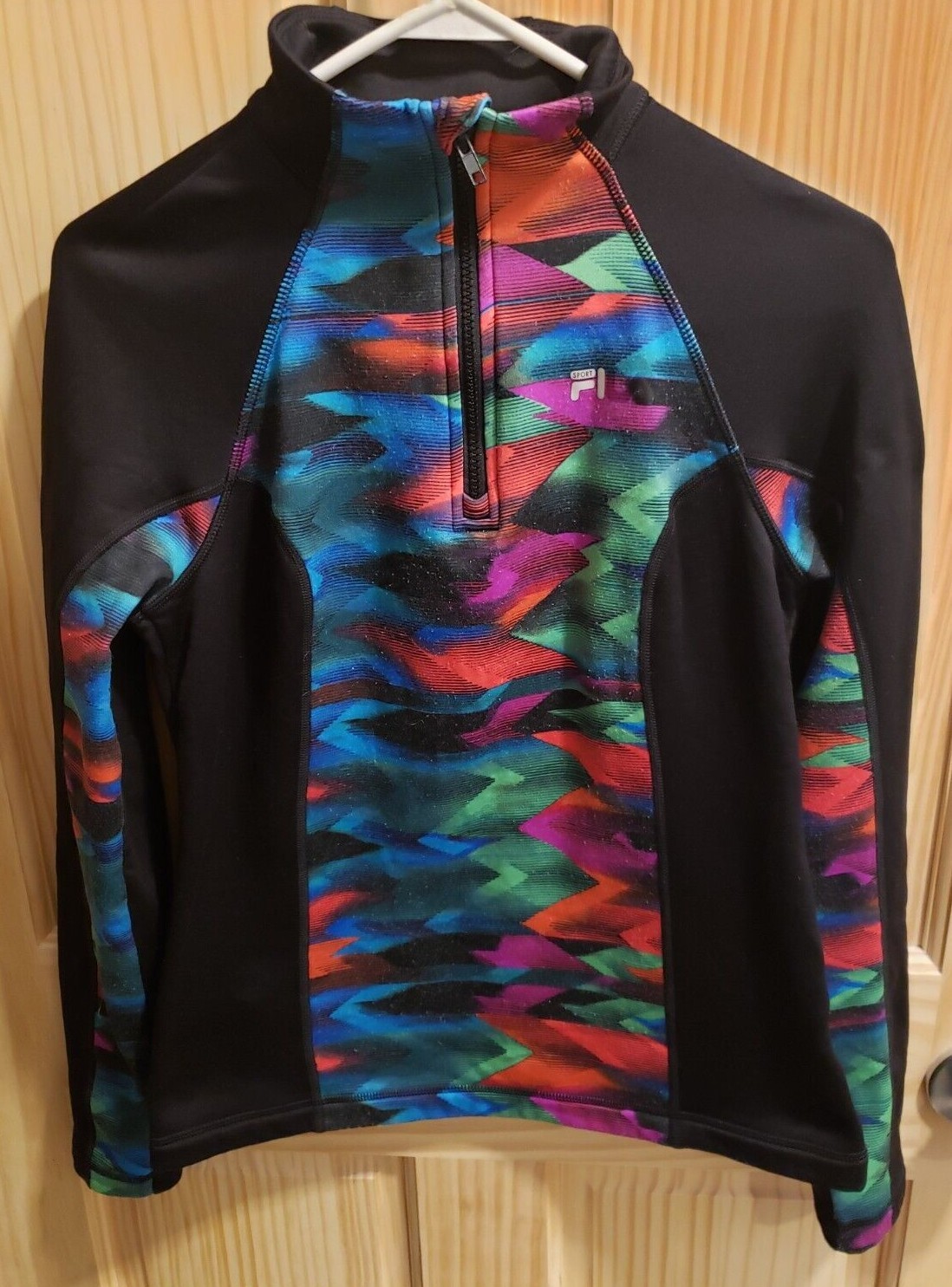 Fila Sport Giacca pullover donna collo alto quarto zip Small Comoda!