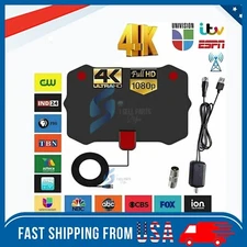 5600 Miles Digital TV Antenna Indoor HDTV Amplified Signal Booster 4K HD 1080P