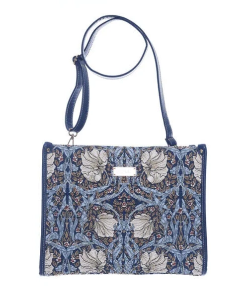 Signare Pimpernel & Thyme Blue Tapestry City Handbag Cross Shoulder Grab Bag - Image 2 of 4
