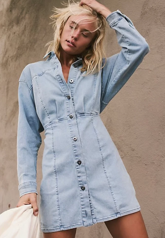 Free People Denim Dresses for Women for sale