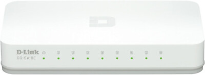 D-Link GO-SW-8E 8-Port Easy Desktop Switch Ethernet LAN RJ45 10/100 Mbit/s