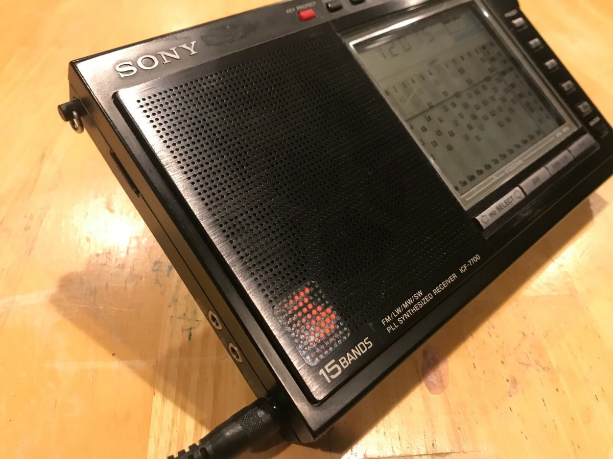 SONY ICF-7700 RADIO 15 BANDS FM/LW/MW/SW PLL SYNTHESIZED RECEIVER
