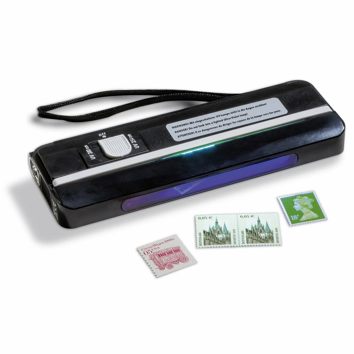 Lighthouse Portable Long Short Wave UV Ultraviolet Switchable Lamp Stamps Bill