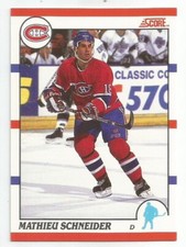 MATHIEU SCHNEIDER 1990-91 SCORE BILINGUAL ROOKIE CARD MINT CONDITION