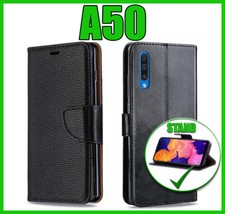 Custodia Flip Cover Libro per Samsung Galaxy A50 Chiusura Magnetica Portafoglio