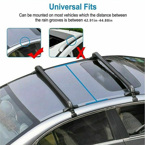 For Volvo S40 S60 S80 V40 43" Roof Rack Cross Bars Luggage Cargo Carrier + Lock - Picture 7 of 17