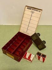 VTG LOT: Tru-Vue/Eastman Kodak KODASLIDE Compartment File/4 Slides SOLD AS IS