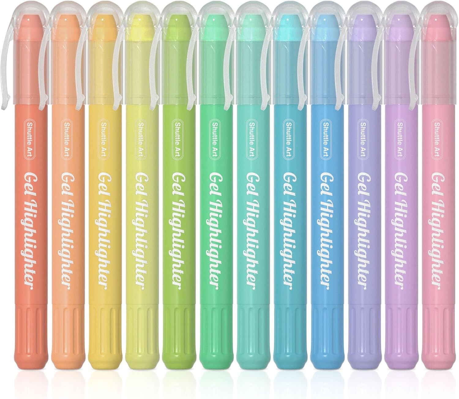 12 Pack Bible Gel Highlighters No Bleed Marker Pens for Journaling School Bible-image