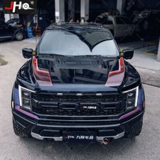 2022 Ford Raptor Dual Hood Stripes With Pinstripes Vinyl Graphics Decals F-150