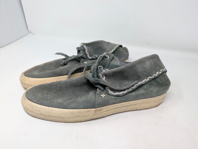 Visvim Green Rough Leather Moccasins  Size 10.5 (D5)