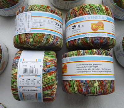 Häkelgarn VENEZIA Pflegeleicht Garn Farbe 3055 Regenb bunt Schal Stricken bis 6x