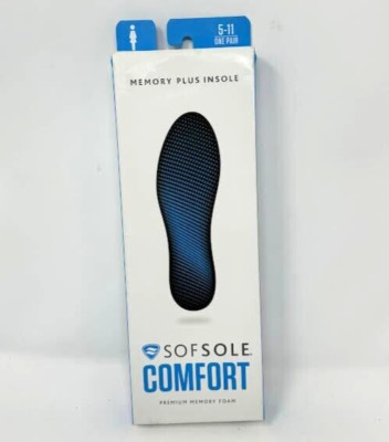 * SOFSOLE * COMFORT ' MEMORY PLUS INSOLE ' PREMIUM MEMORY FOAM ' - WOMENS 5-11