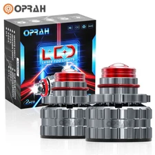 2x 9005/9006 LED Fog Light Bulbs Projecto Laser Lens Auto Headlight Fog Lamps