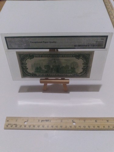 PMG About Uncirculated 50EPQ Fr. 2153-Bm Mule $100 1934A Federal Reserve Note - Picture 4 of 4