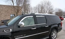 Chrome Trim Window Visors Fits 2015-2020 Chevy Suburban (Set of 4)