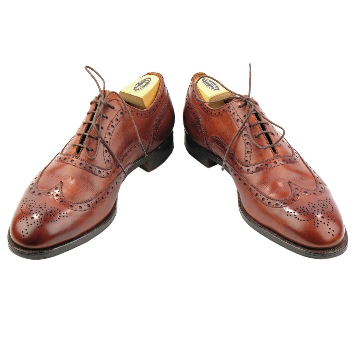 EDWARD GREEN 10.5 Chestnut E 202 Brogue Wingtip Oxfords Shoes