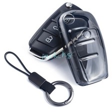 Funda Llavero Suave Delgada Abatible Coche Para Audi A1 A3 Q3 Q7 Accesorios