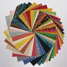 10" Layer Cake Squares Assortment: DOTS / SPOTS Prints 40+ pieces USA NIP