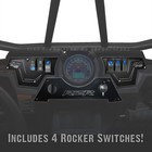RZR 3 Piece CNC Billet 6 Hole Dash Switch Panel XP1000 S 900 1000 Stealth Black